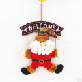 Nouvelle décoration de Noël populaire en bois Santa Claus Hang Décoration